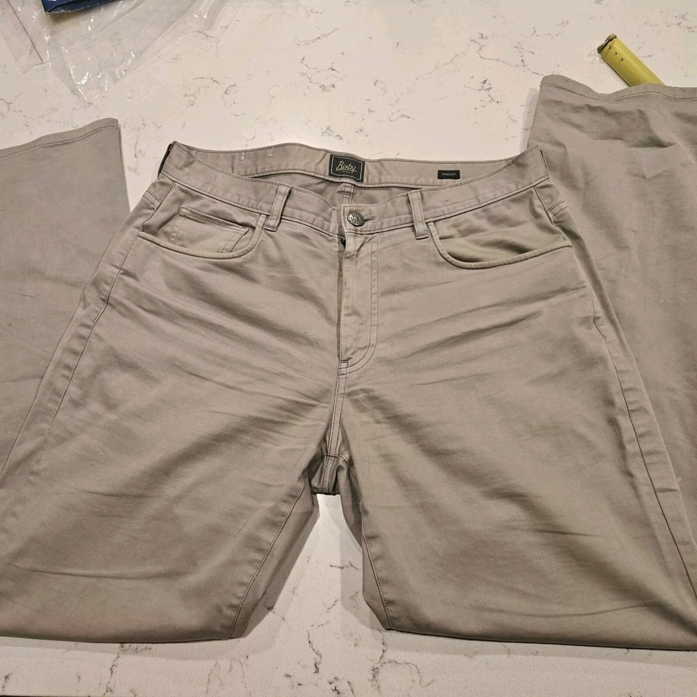 Bixby Nomad Pants Mens 32x30 Gray Chino Flat Front Straight Leg Casual‎